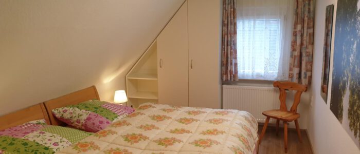 Dachgeschoss Vogelnest Schlafzimmer Ferienwohnung Uhlberg45 Treuchtlingen